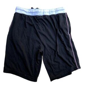REEBOK Sleepwear Shorts Men's MEDIUM Black Drawstring Elastic Waist Sweats​​​